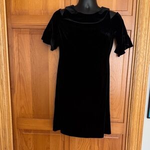 Tommy Hilfiger Black Velvet Mini Dress